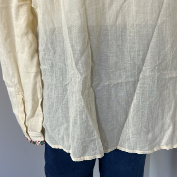 Marie Louise de Monterey Braid Blouse in Antique Embroidered Shirt Sz 10 NEW - Picture 8 of 15